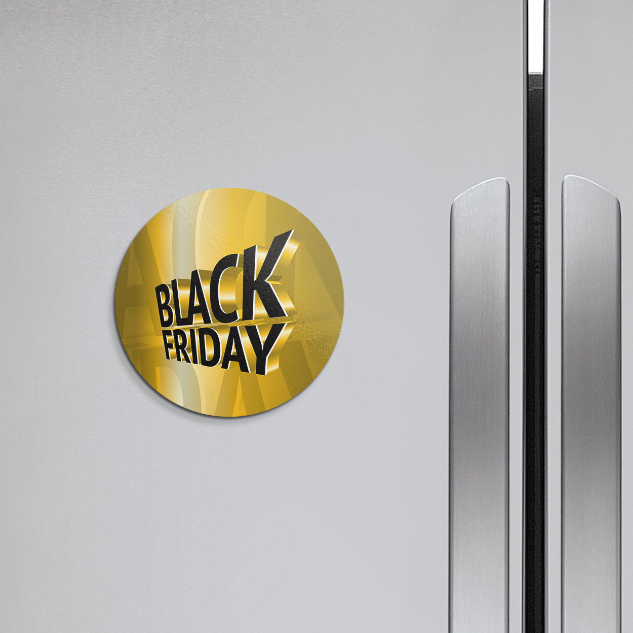 Black Friday 3d Gold | 4'' X 4'' Round Magnet | eBay